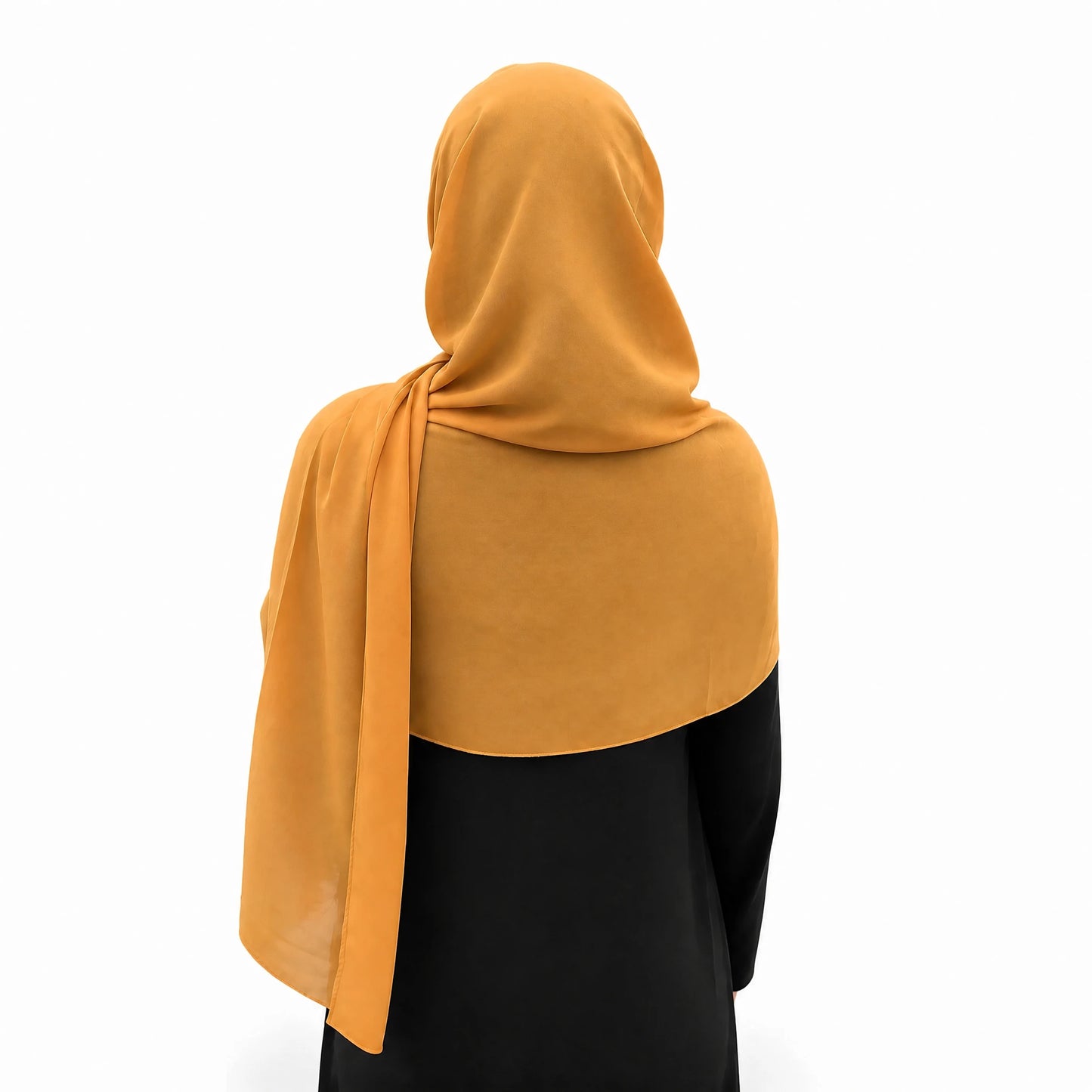 Plain Georgette - Mustard Gold