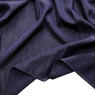 Sparkling Crinkle Shiffon - Navy Blue