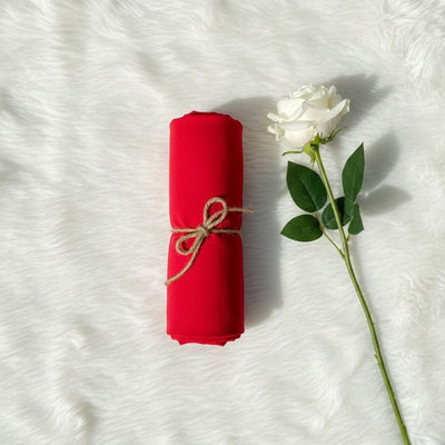 Georgette Chiffon - Neon Red