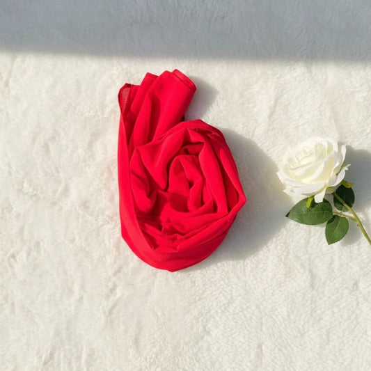 Georgette Chiffon - Neon Red