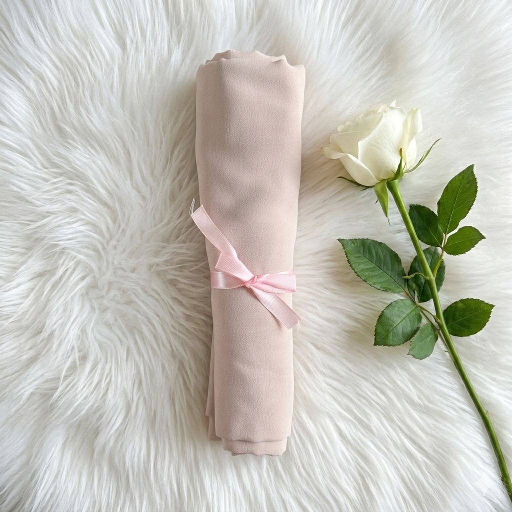 Plain Georgette - Nude Beige