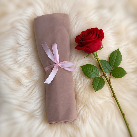 Plain Georgette - Nude Rose
