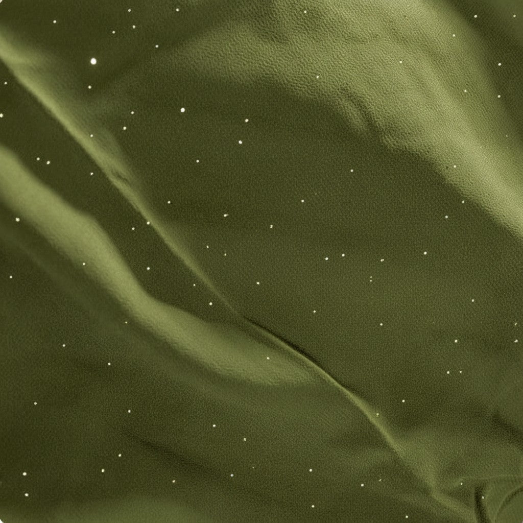 Moonlit Georgette Hijab - Olive Green