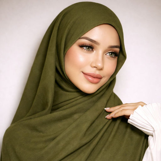 Modal Hijab - Olive Green