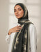 Printed Korean Chiffon Hijabs - Olive Storm