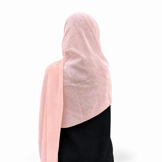 Plain Georgette - Peach Coral