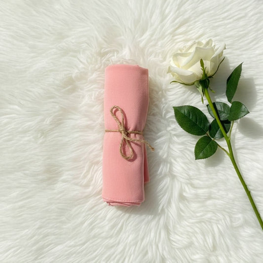 Georgette Chiffon - Peach Pink