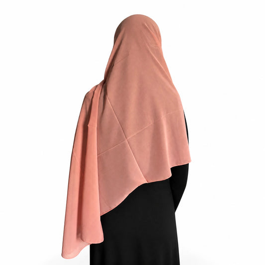 Plain Georgette - Peach Pink
