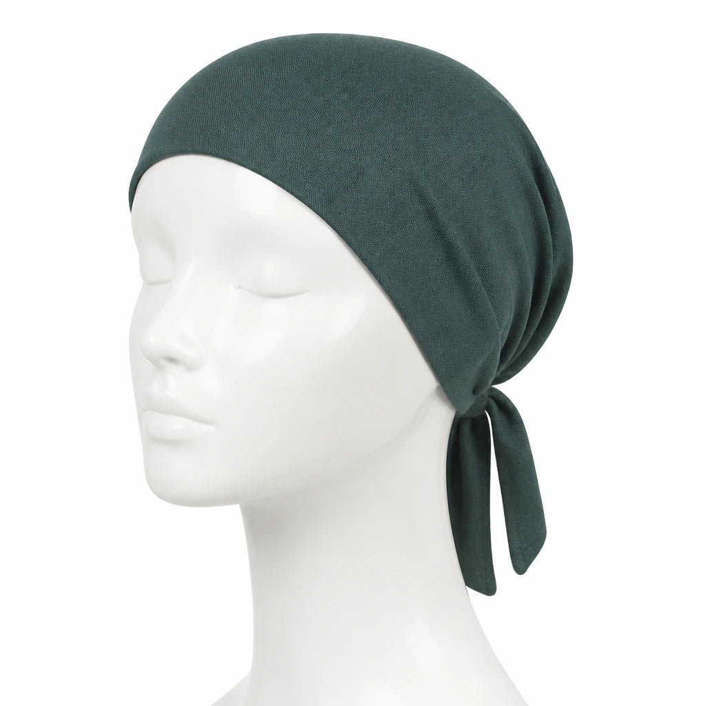 Tie Back Cap - Pine Green