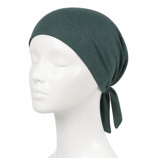 Tie Back Cap - Pine Green