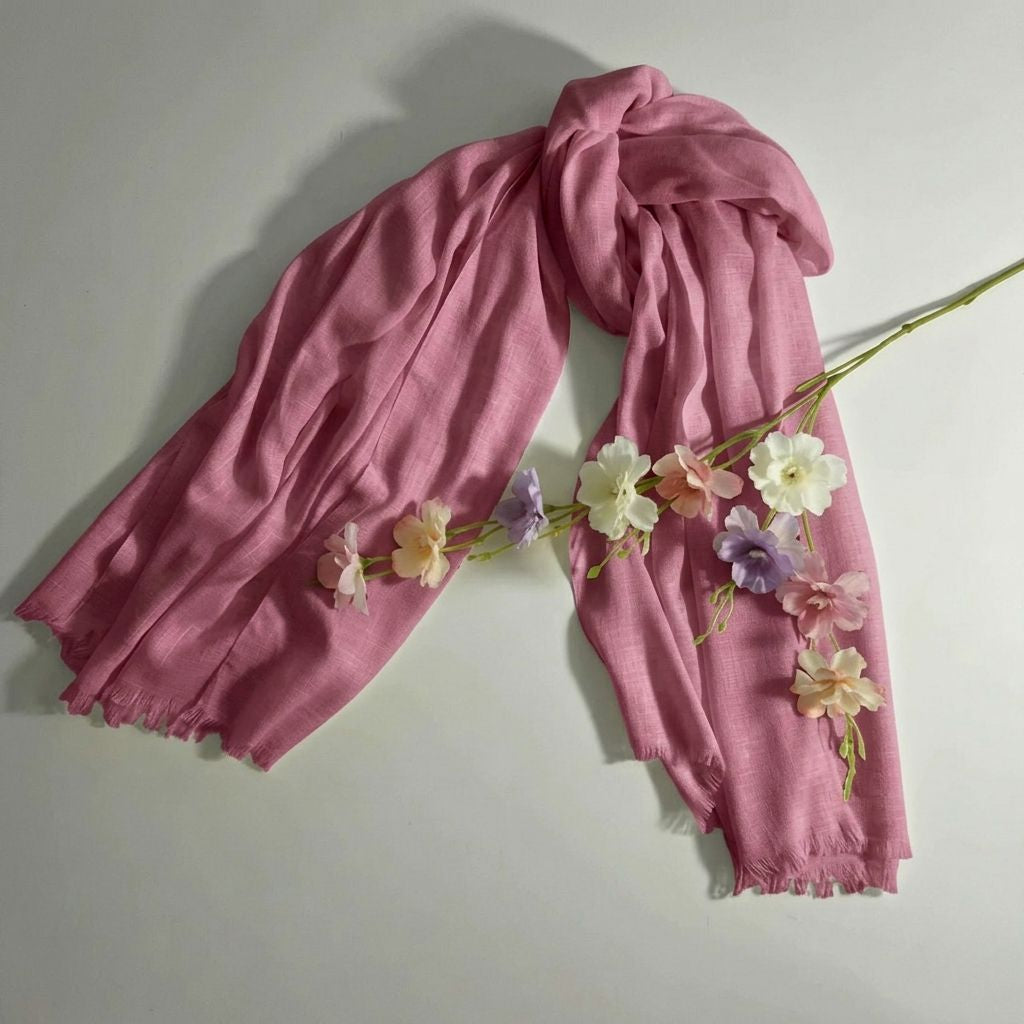 Turkish Lawn XL Hijab - Pink Pearl