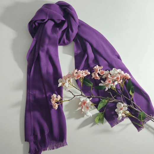 Turkish Lawn XL Hijab - Premium Purple