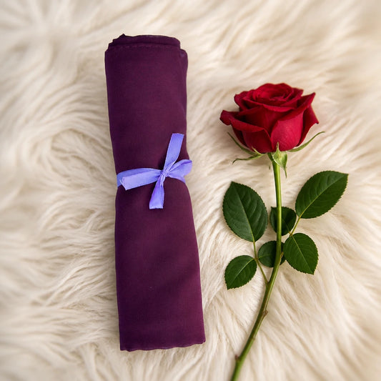 Plain Georgette - Royal Plum