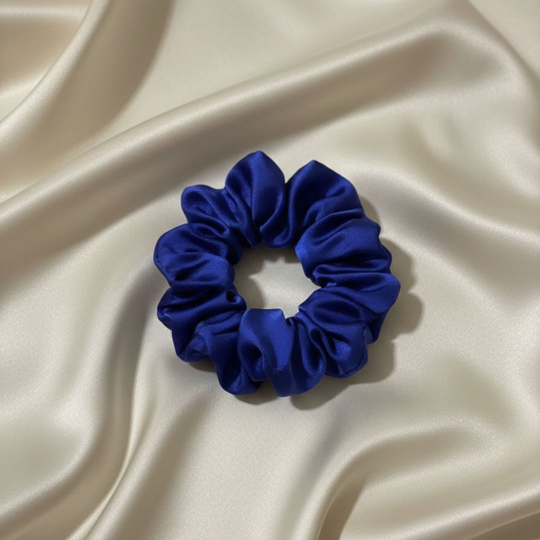 Silk Scrunchies - Royal Blue