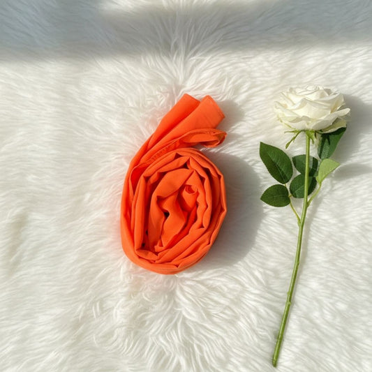 Georgette Chiffon - Sunset Orange