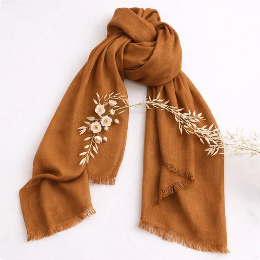Turkish Lawn XL Hijab - Tan Brown