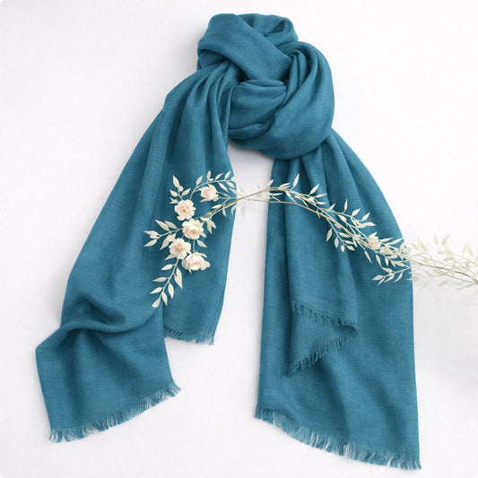 Turkish Lawn XL Hijab - Teal