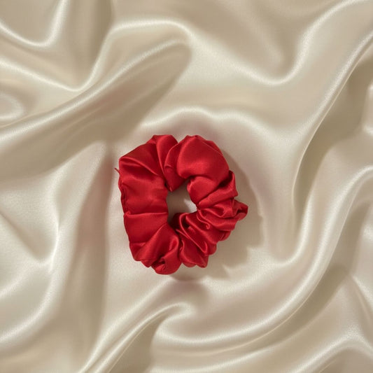 Silk Scrunchies - Red