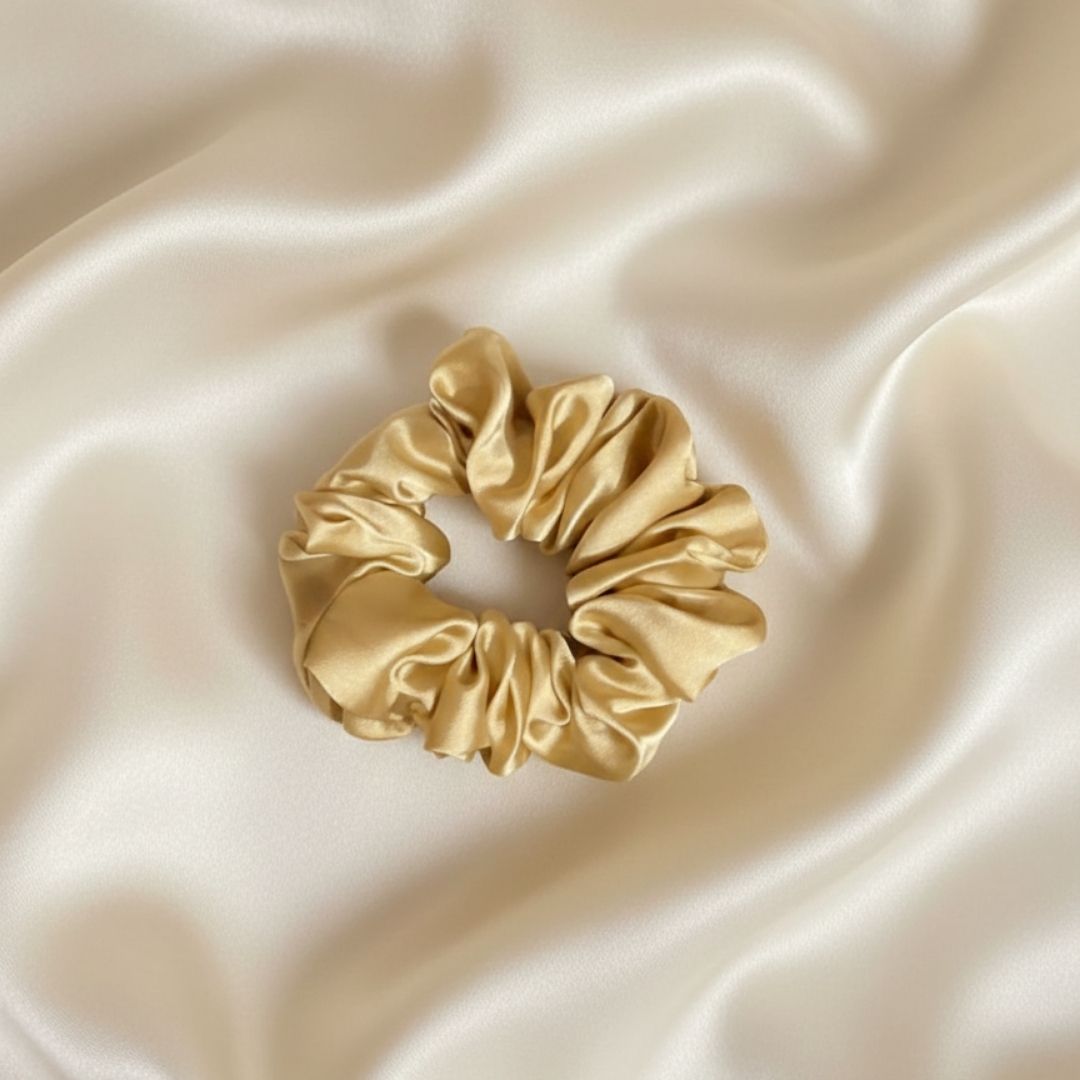 Silk Scrunchies - Biege