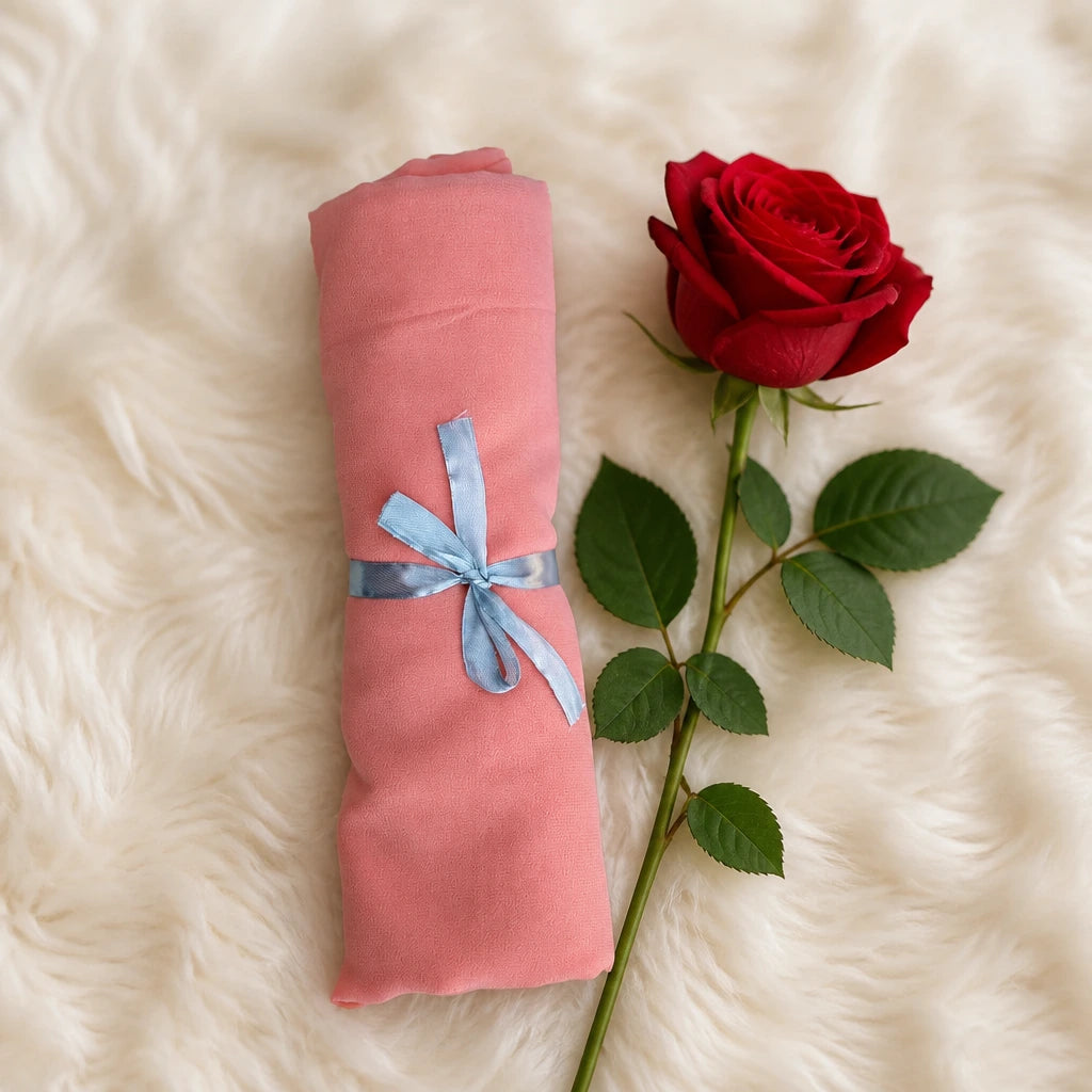 Plain Georgette - WaterMelon Pink