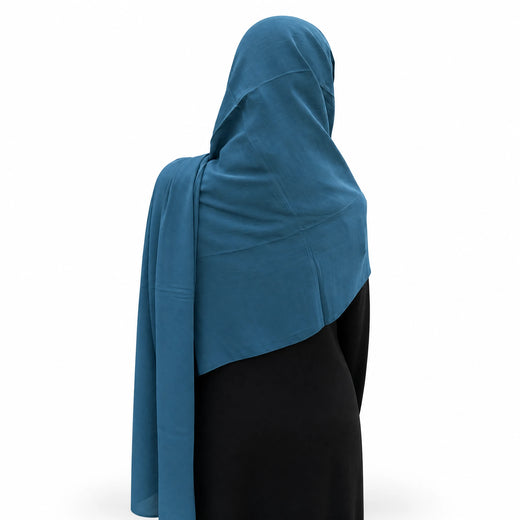 Plain Georgette - Dusty Teal