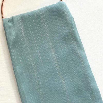 Sparkling Crinkle Chiffon - Steel Blue