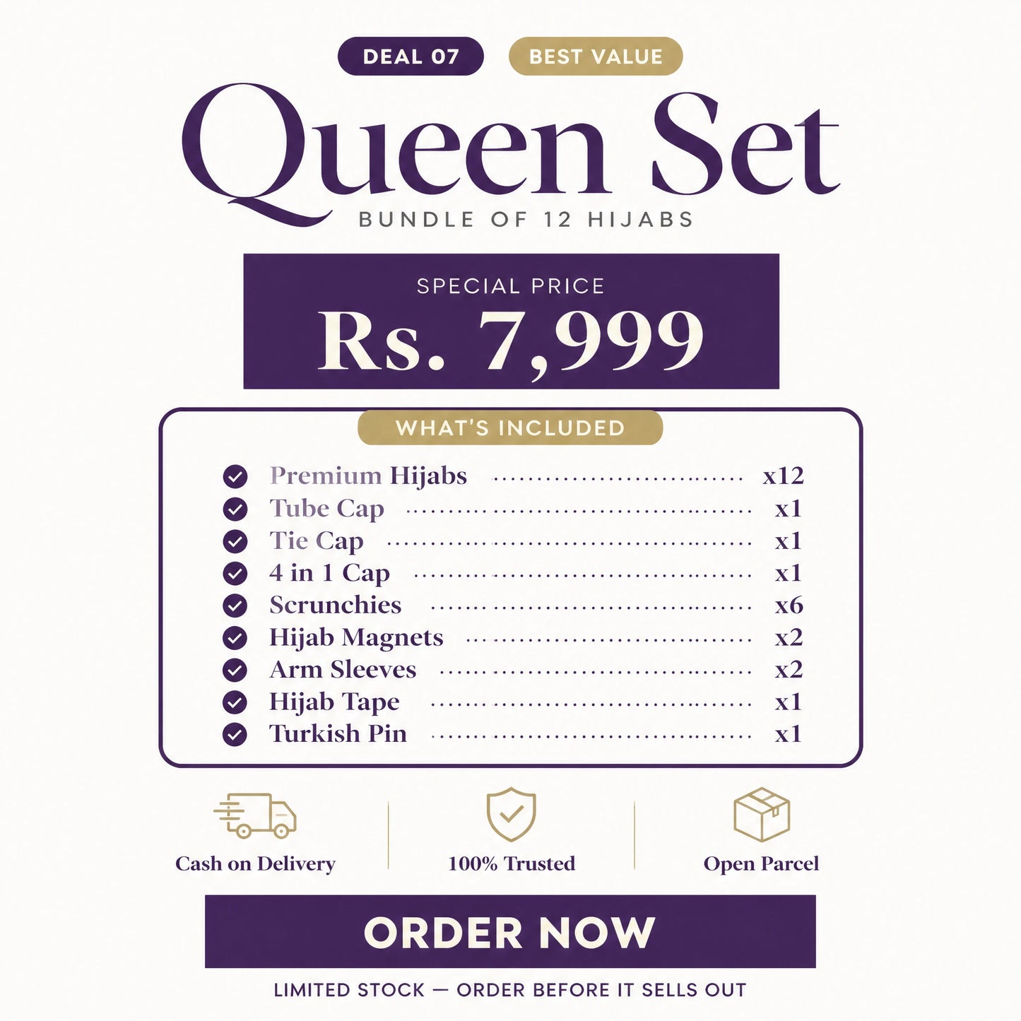 Deal 7 🎁 Bundle of 12 — "Queen Set"