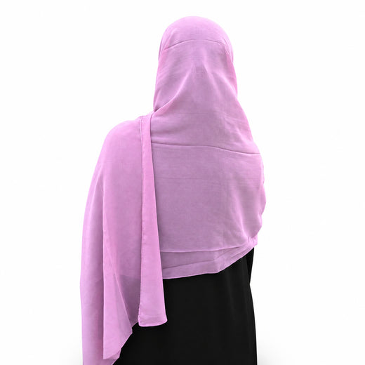 Plain Georgette - Rosy Mauve